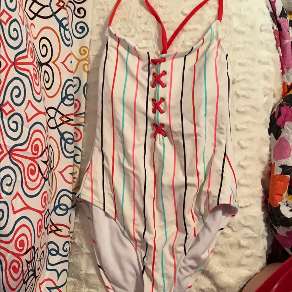 Target Striped One Piece Swimsuit